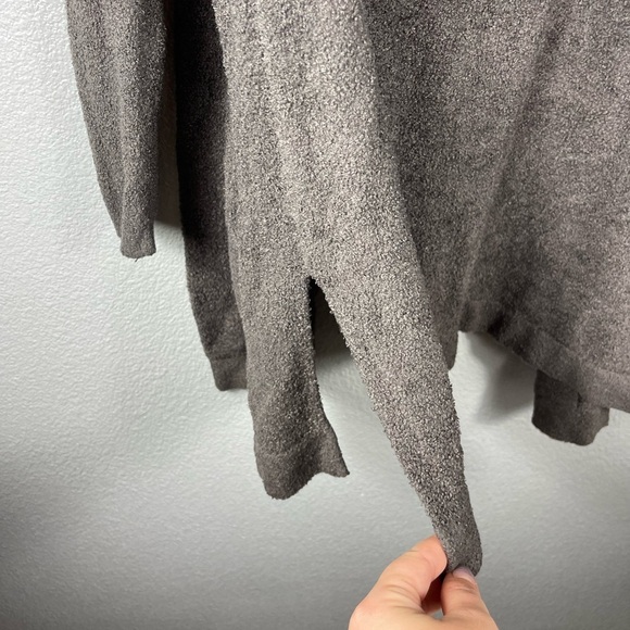 Barefoot Dreams CozyChic Lite Wrap Cardigan Womens XS/S Brown 480 Hooded Sweater - Picture 9 of 9